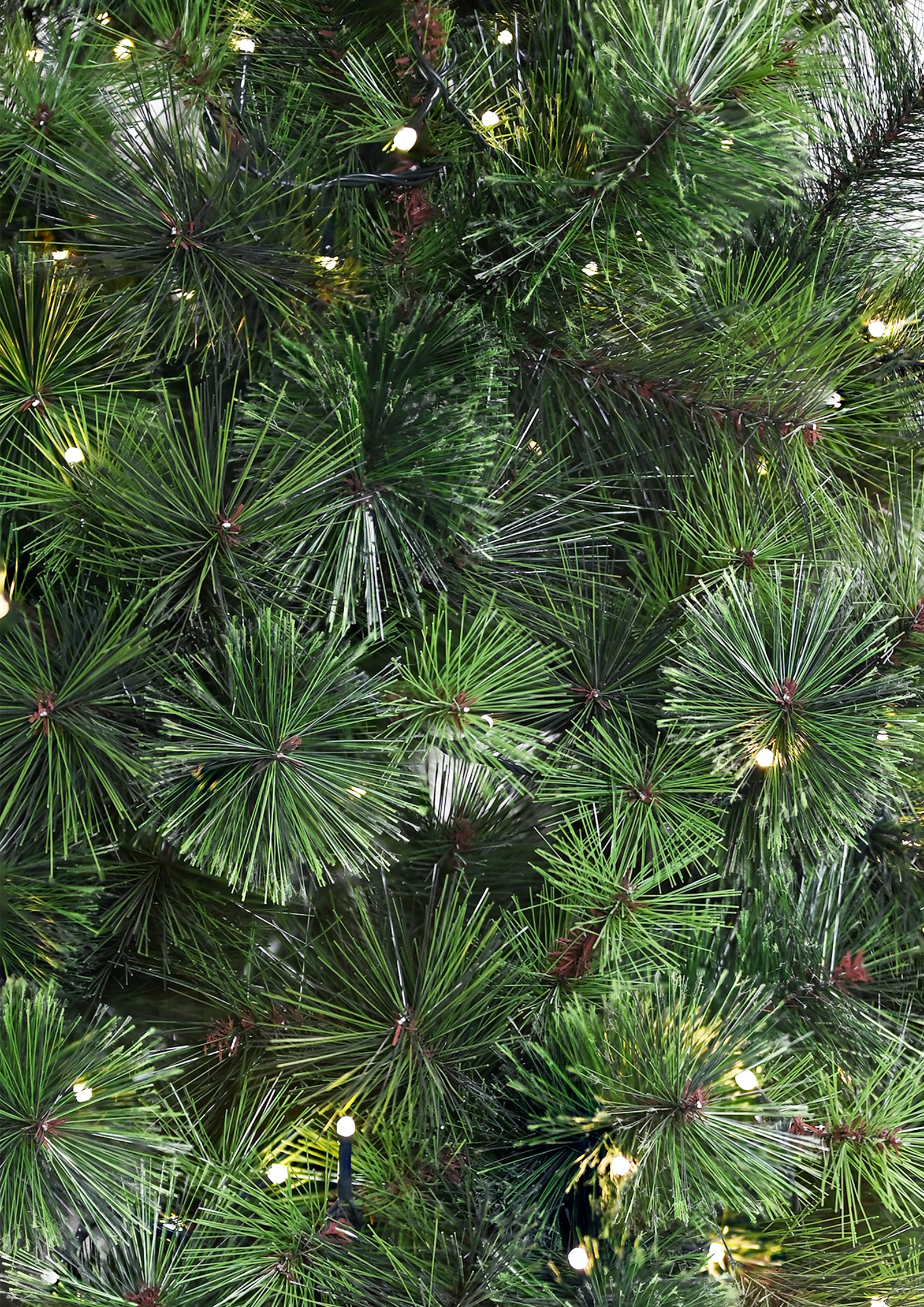 Pre-lit Ultra-Dense Pine Needle Artificial Christmas Tree with Warm White LED Lights - Image 4